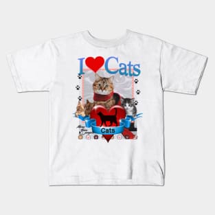 I Love Cats (more than people) Kitty Cat Lover Gift Kids T-Shirt